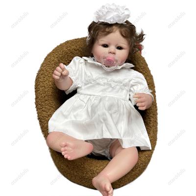 China Soft Toy High Quality Handmade Bebe Reborn Soft Silicone Vinyl Doll Toy 22 Inch Reborn Dolls for sale