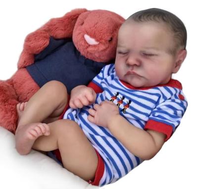 China Soft Toy Reborn Baby Dolls 20 Inch Vinyl Soft Sleeping Realistic Silicone Baby Dolls For Kids Gifts for sale