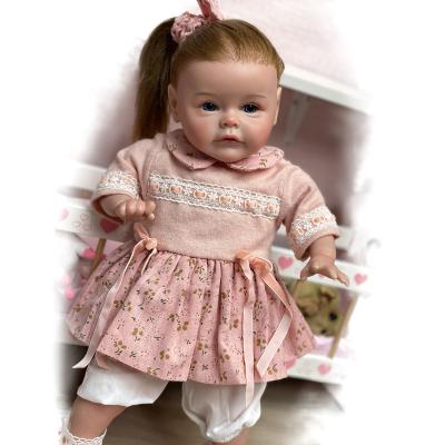 China Soft Realistic Handmade Painted Reborn Baby Toy 50CM Rooting Hair Bebe Reborn Dolls Sue-Sue Doll - Doll For Children's Toy for sale