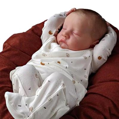 China 18 Inch Reborn Doll Realistic Silicone Newborn Realistic Bebe Cute Soft Vinyl Sleeping Toy Levis for sale