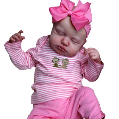 China 18 Inch Reborn Doll Realistic Baby Soft Toy - Doll Painted Lovely Girl Realistic Bebe Toys for sale