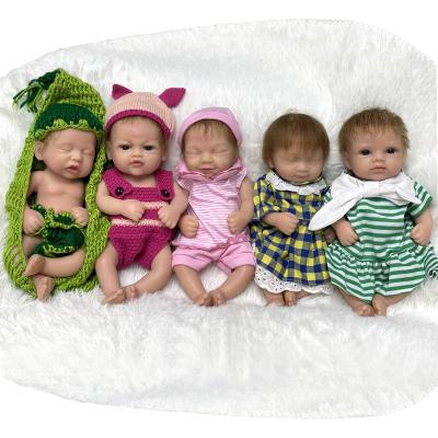 China 12 Inch Mini Painted Solid Soft Silicone Baby Soft Toy - Lovely Bebe Reborn Dolls DIY Doll for sale