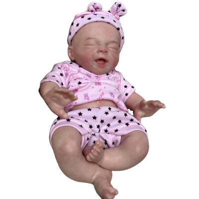 China Soft Toy Reborn Artist Painted Finished Handmade Bebe Newborn Doll 12 Inch Full Body Soft Silicone Baby Dolls for sale