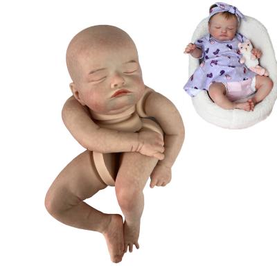 China Soft Thumb Rosalie Soft Solid Silicone Reborn Kit Realistic Lifelike Bebe Toy 18 Kit Painted Bebe Reborn Kit for sale