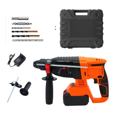 China Drill Wood/Metal/Tile/Wall/Concrete Hammer Drills 3 Functions Heavy Duty Power Drill Hammer Powerful Motor Cordless Brushless Electric Hammer Drill for sale