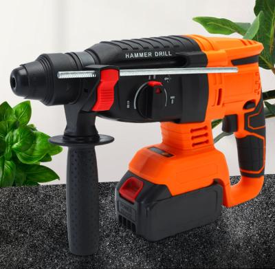 China 21V Hammer Drill Wood/Metal/Tile/Wall/Concrete Drills with 2000mAh Lithium Battery, SDS Lock Throw 4 in 1 Functions Electric Hammer Drill for sale