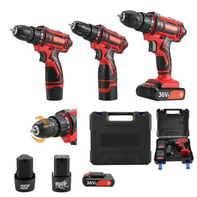 China Power Drills Rechargeable Electric Drill Impact Hammer Power Drill Toolkit For Woodworking Impact Drill Power Tools for sale