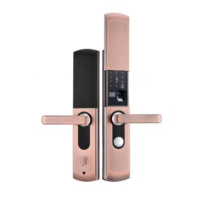 China Smart Electric Door Lock Face Recognition Night Vision Function Fingerprint Key Password Remote Unlock HD Display Smart Digital Lock for sale