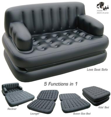 China Easy Install High Quality Color Can Be Customized PVC Inflatable Home Sofa Cushion Air Cushion Set for sale