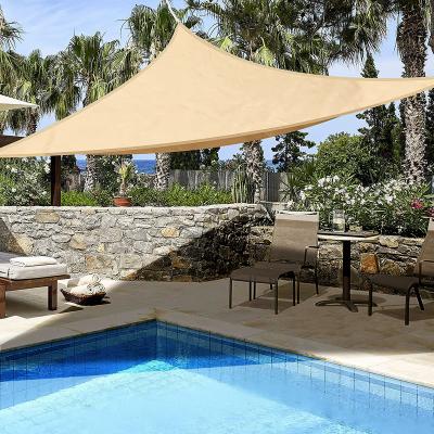 China Waterproof RV Sun Shade Triangle Sun Shade Shade Sail UV Sun Shade Canopy For Party Beach Parking Lots Garden for sale