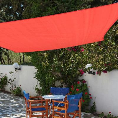 China Eco-Friendly Sun Shade Sail Rectangle Canopy 8' x 10' Sail Shade Scarlet Sun Shades For Patios for sale