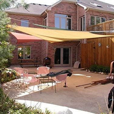 China Garden Shading 10' x 10' Shade Sails Rectangle Sun Shade Sail Canopy for Patio Garden, Outdoor, Restaurant, Backyard for sale