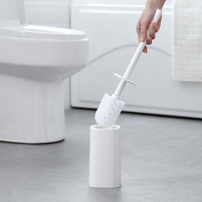 China Toilet Cleaning Brush Household Stocked Handle Long To Dead Corner Hair Washing Toilet Brush Soft Toilet No Dead Corner for sale