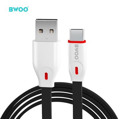 China 2A Original BWOO speed micro usb data cable strip OEM fast charging logo 2.4a fast charging mobile usb a to micro usb cable for sale