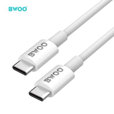 China New design BWOO speed palladium 100W usb c cable strip fabric 5a fast charging fast charging usb c to usb c charger cable for sale