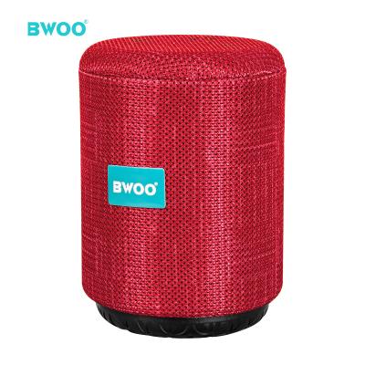 China OEM Factory BWOO Mini Subwoofer Speaker Blue Plastic Cloth Tooth Wireless Low Loud House Speakers for sale