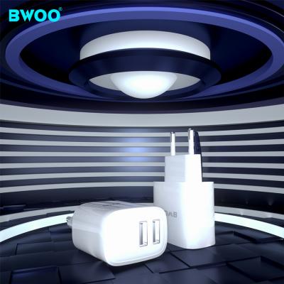 China BWOO 2021 High Quality Mobile Phone Eu Charger 5v/2.4a Mobile Phone Portable Fast Charging Charger for sale