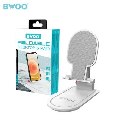 China BWOO Adjustable High Quality Foldable Desktop Mobile Stand Anti-Slip Universal Mobile Stand Holder for sale