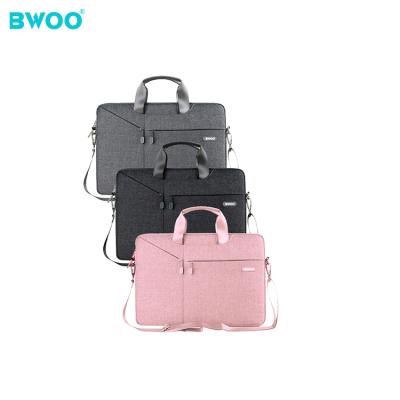 China BWOO factory OEM premium fabric management waterproof nylon computer bag cheap price laptop bags for men for sale