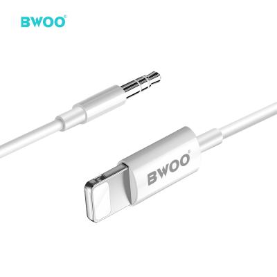 China New arrival car BWOO car audio cable tape lighting to aux cable. 3.5mm for sale