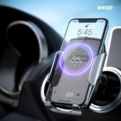 China BWOO Car Function 10w Multi Function Durable Smart Wireless Magnetic Retractable Car Charger For Car for sale