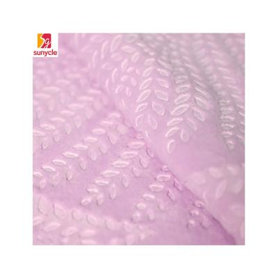 China Flame retardant 100% polyester embossed printed flannel fabric for hometextile for sale