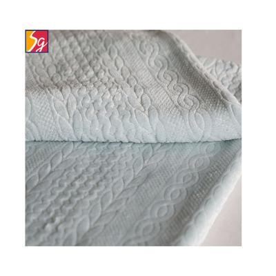 China 100%polyester memory for upholstery and rug embossed printed flannel fabric for sale