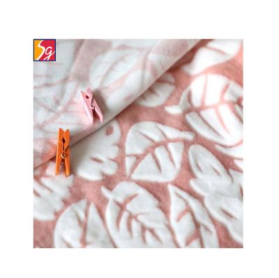 China Memory Polyester Single Side Burnout Printed Flannel Fabric For Blanket for sale