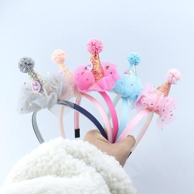 China Beautiful Fashionable Hair Band Hat OL Princess Lace Hat Children's Birthday Party Maid Maid Princess Magic Hat for sale