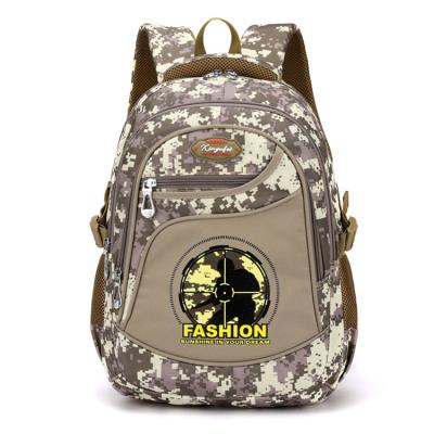 China Waterproof Camouflage Large Capacity Backpack Breathable Boys Camouflage School Bag Fashion Personality Boys Schoolbag Nylon Waterproof for sale