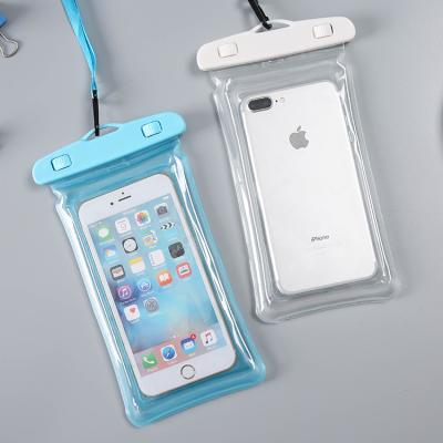 China Waterproof Waterproof Mobile Phone Inflatable Anti-arranging Filter Mounts Cover Mobile Phone Swimming Bags for sale