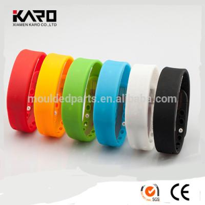 China New Waterproof Smart Wrist Watch Alarm Screen Silicone Lead Silicone Slap Watch for sale