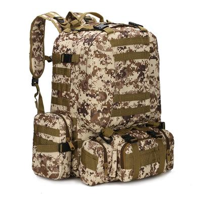 China Waterproof ZH Custom Logo Multicolor 900D Oxford 55L Camping Hiking Travel Sports Tactical Backpack Hunting Backpack for sale