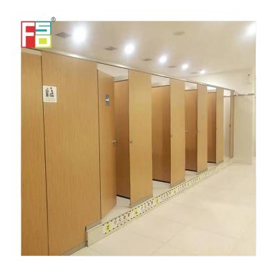 China Water and Moisture Proof 12mm HPL Color Laminated Board Colored Resin Sheets Toilet Partition Toilet Compartment System for sale