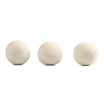 China New Zealand Cleaning Premium White Organic Sheep Felt Tumble Wool Dryer Ball Wool Dryer Ball for sale