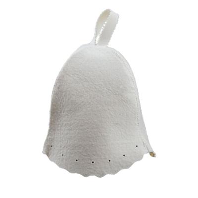 China breathable & 100% waterproof wool felt sauna hat/bathroom felt hat/custom shower hat for sale