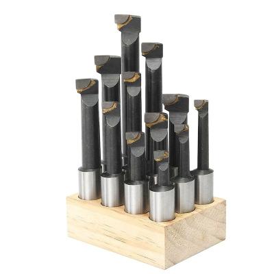 China Lathe12 Tools Carbide Boring Bar Boring Machine Carbon Steel F1 Boring Bar Machine Rough Mill Set For Milling CNC And Boring Machine for sale