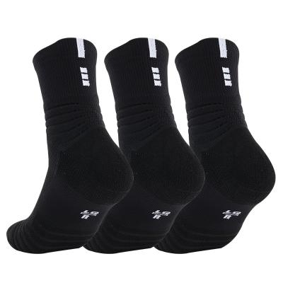 China Breathable Excellent high quality custom breathable sports socks badminton wool hoop bottom basketball socks for sale