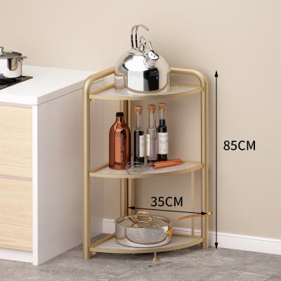 China Morden Pinpinfamily factory direct high quality storage cart gold color clean iron hand carts cart for sale