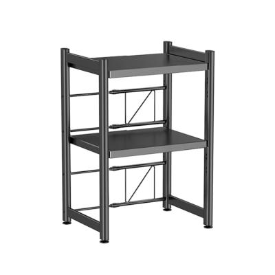 China Pinpinfamily Viable 2 Tier Universal Black Stainless Steel Length Kitchen Storage Racks Retractable Expanding Racks for sale