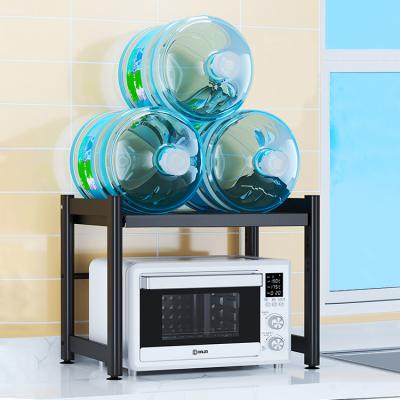 China PINPINFAMILYKitchen Viable Organizer Microwave Rack Oven Stand Telescopic Kitchen Torage Storage Rack Kitchen Microwave Rack for sale