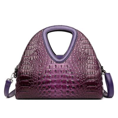 China Luxury Crocodile Shell Shoulder Bags Women Handbags Cross - Body Women Bags Tote Leather Handbag For Lady for sale