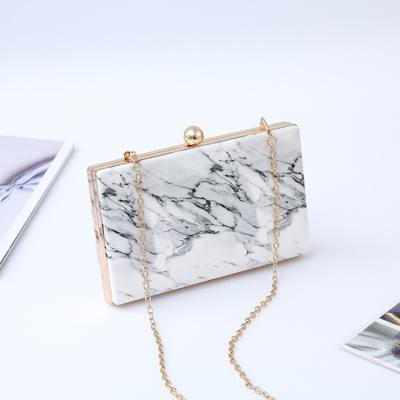 China Simple Fashion Ladies Evening Clutch Purse Women Shoulder Bag Girls Party Square Chain Cross - Body Bag for sale