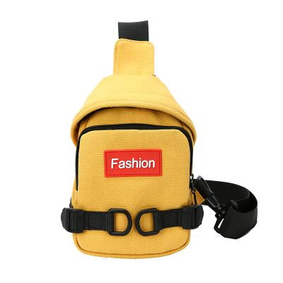 China Shopping Cross - Body Chest Bag For Girls Fashion Waist Pussy Pack Bag Canvas Shoulder Sling Casual Bag For Young Lady Women for sale