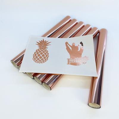 China Hot Stamping Foil Rose Gold Toner Foil Foil for Craft Holographic Customized WC Paper PET for sale