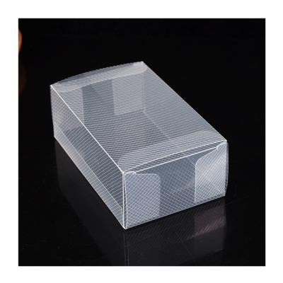 China Recycled materials customized logo ransparent clear PVC PET plastic candy packaging box for sale