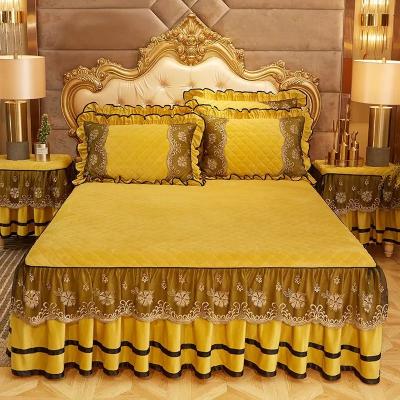 China FLARA LUXURY Bedspread Bedspread Set LUXURY Soft and Comfortable Bed Skirt Set, Wrinkle, Sheet and Bedding Set for sale