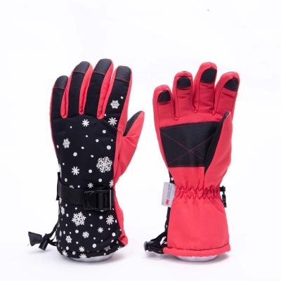 China Women's Discount Price Logo Winter Touchdown Ski Gloves Custom Made For Women for sale