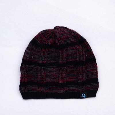 China COMMON Winter Skull Cap Men Beani Hats Black Plain Letters Beanie Knitted Hat Embroidered For Elder for sale