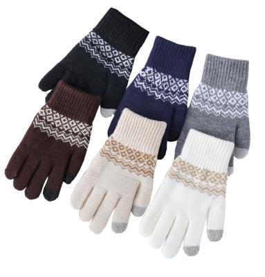 China Warm Comfortable Winter Knit Cheap Woolen Gloves Man Cheap Gloves Colorful Woolen Gloves for sale